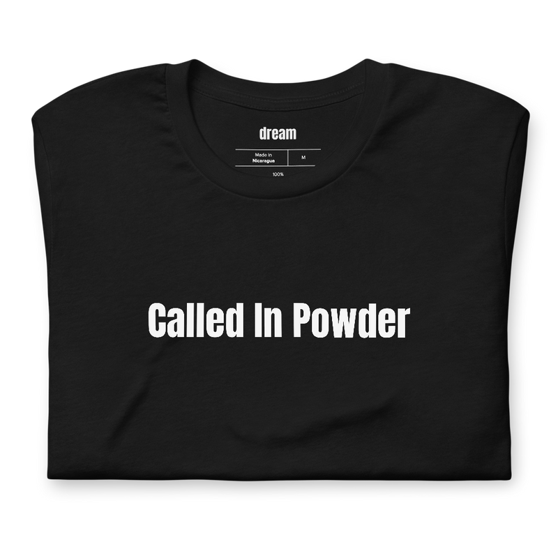 Called In Powder - Ski Bum t-shirt