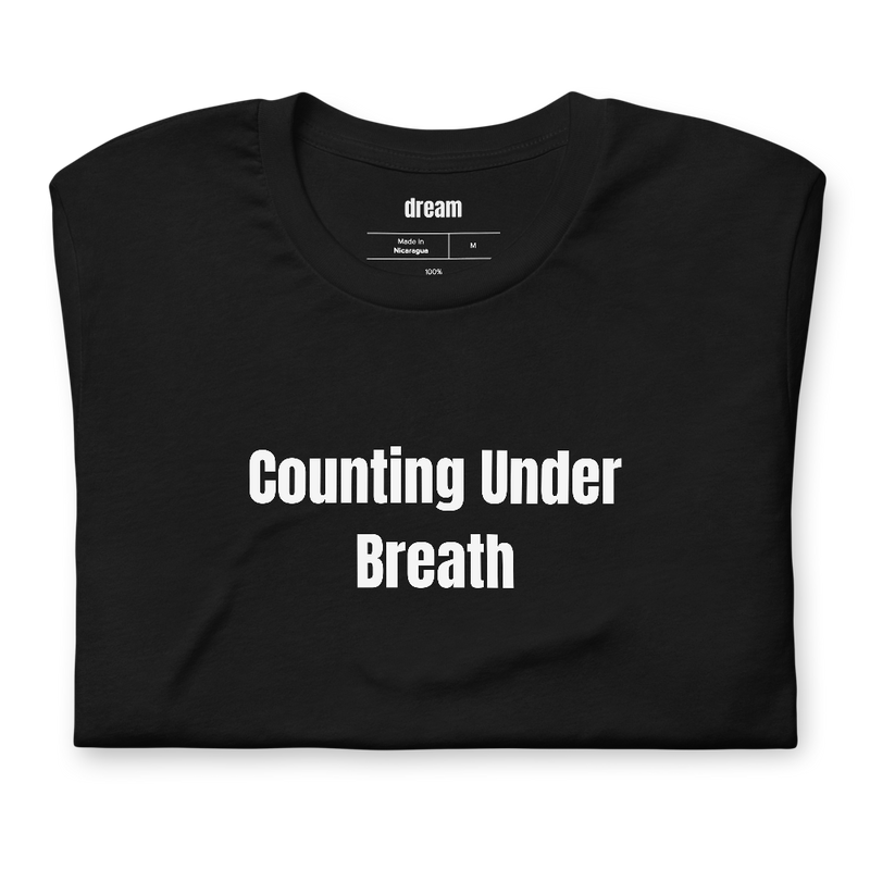Counting Under Breath - Cross Stitch and Embroidery Circle t-shirt
