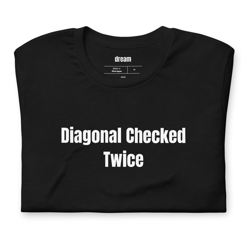 Diagonal Checked Twice - Equestrian Life t-shirt