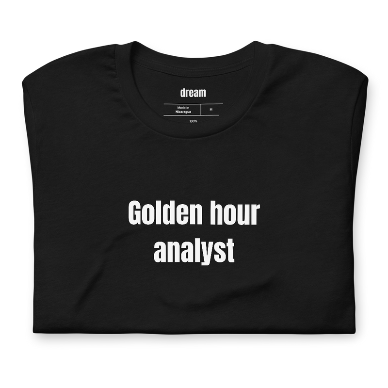Golden hour analyst