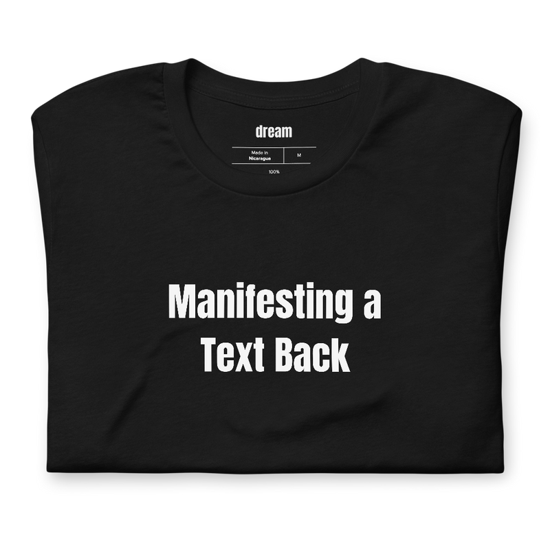 Manifesting a Text Back - Delulu Dating t-shirt