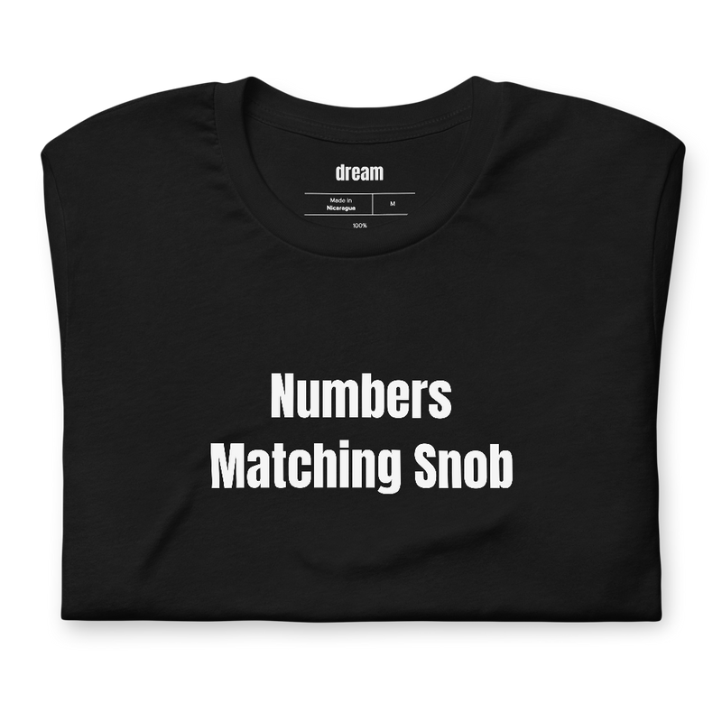 Numbers Matching Snob - Vintage Car Restoration t-shirt