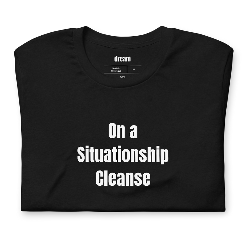 On a Situationship Cleanse - Boy Sober Movement t-shirt