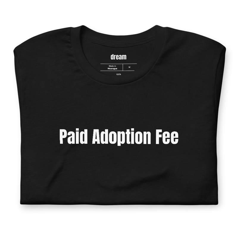 Paid Adoption Fee