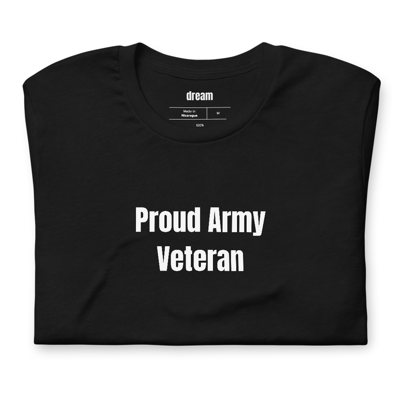 Proud Army Veteran - Veteran Pride t-shirt