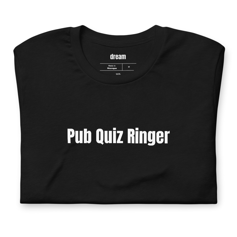 Pub Quiz Ringer - Trivia Night t-shirt