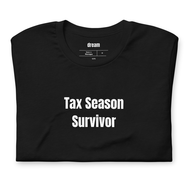 Tax Season Survivor - Accountant t-shirt