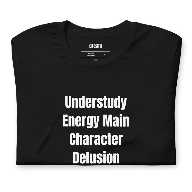 Understudy Energy Main Character Delusion - Community Theater Kids t-shirt