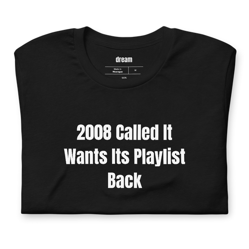 2008 Called It Wants Its Playlist Back - Recession Pop t-shirt