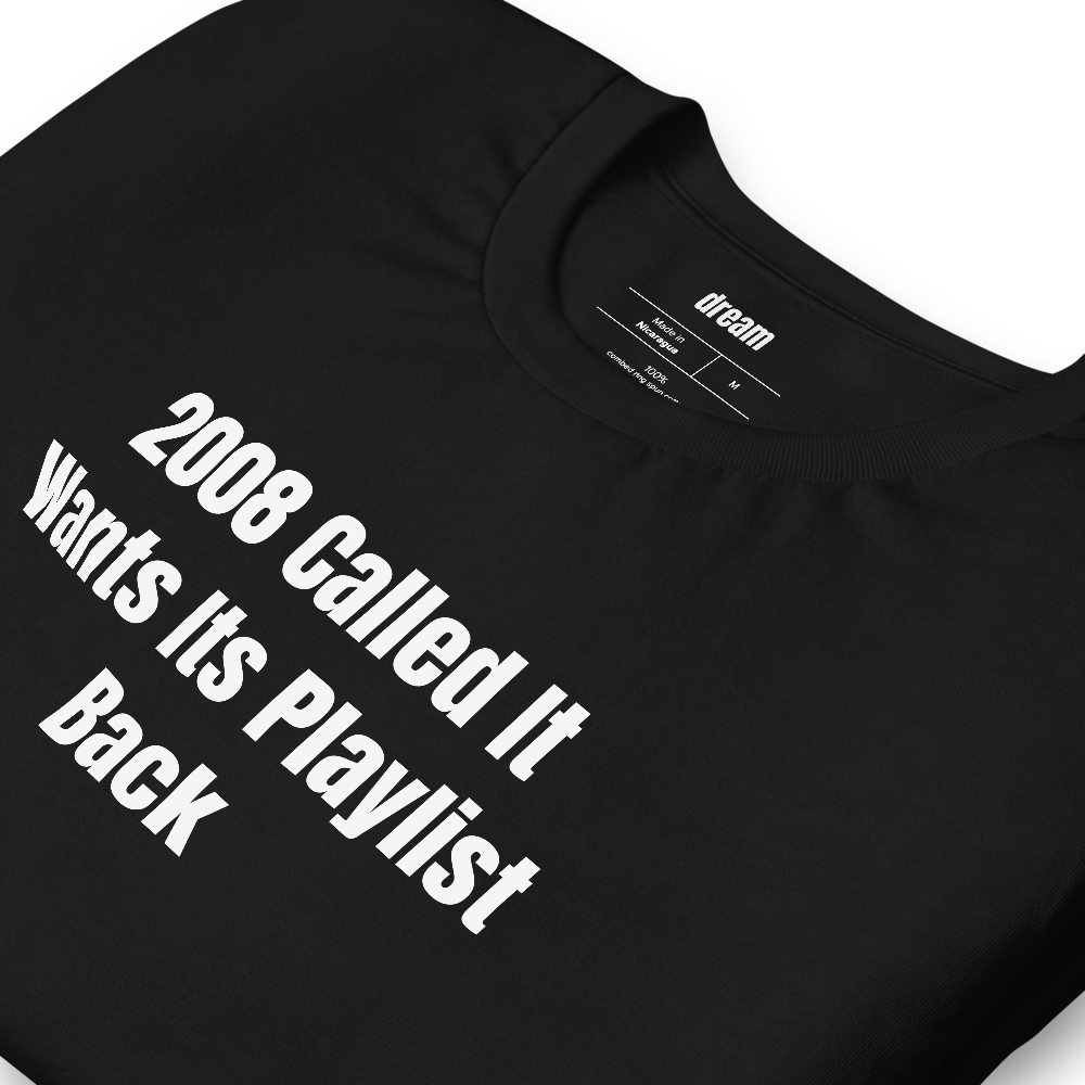 2008 Called It Wants Its Playlist Back - Recession Pop t-shirt