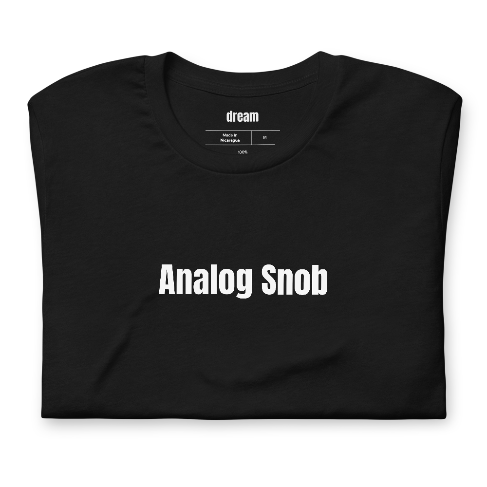 Analog Snob