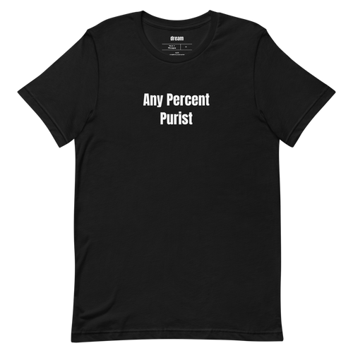 Any Percent Purist - Speedrunning t-shirt