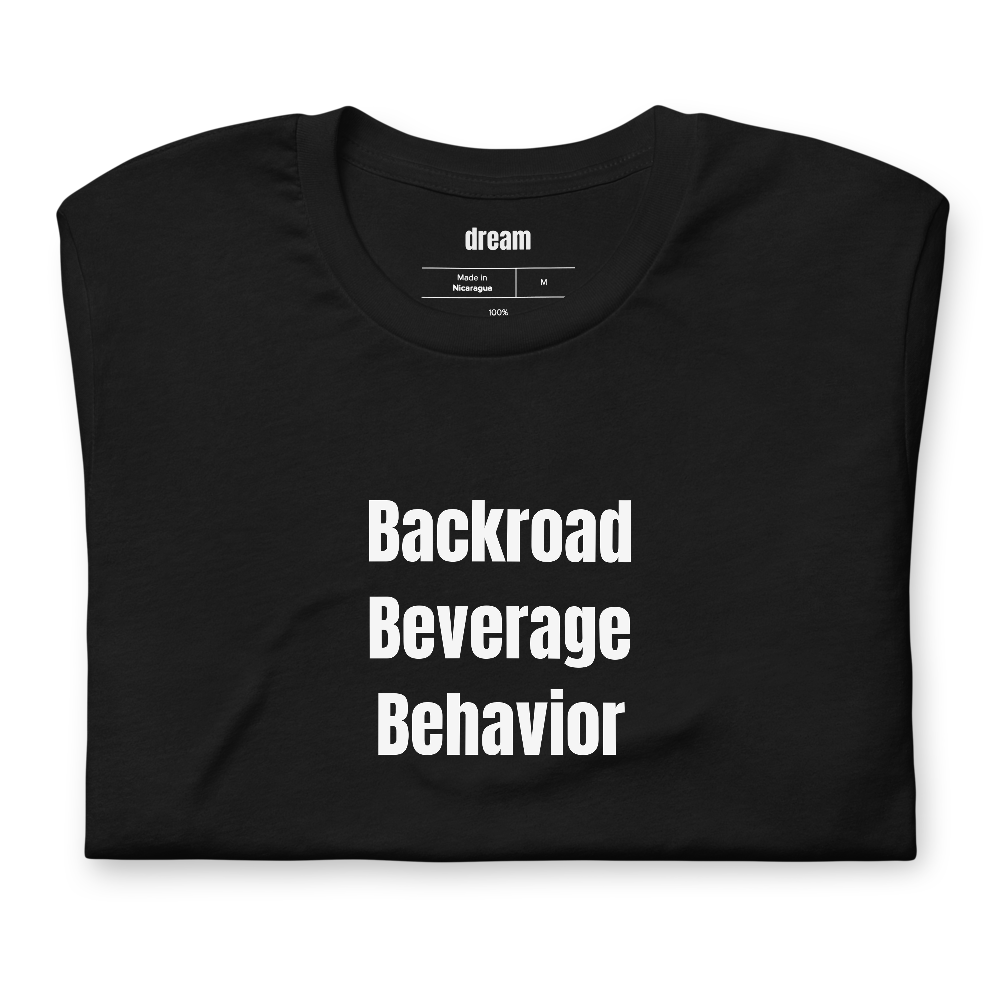 Backroad Beverage Behavior