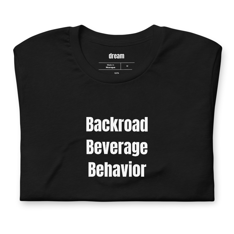 Backroad Beverage Behavior