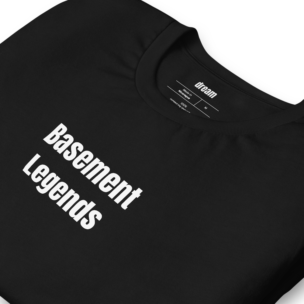 Basement Legends - Garage Band Musicians t-shirt