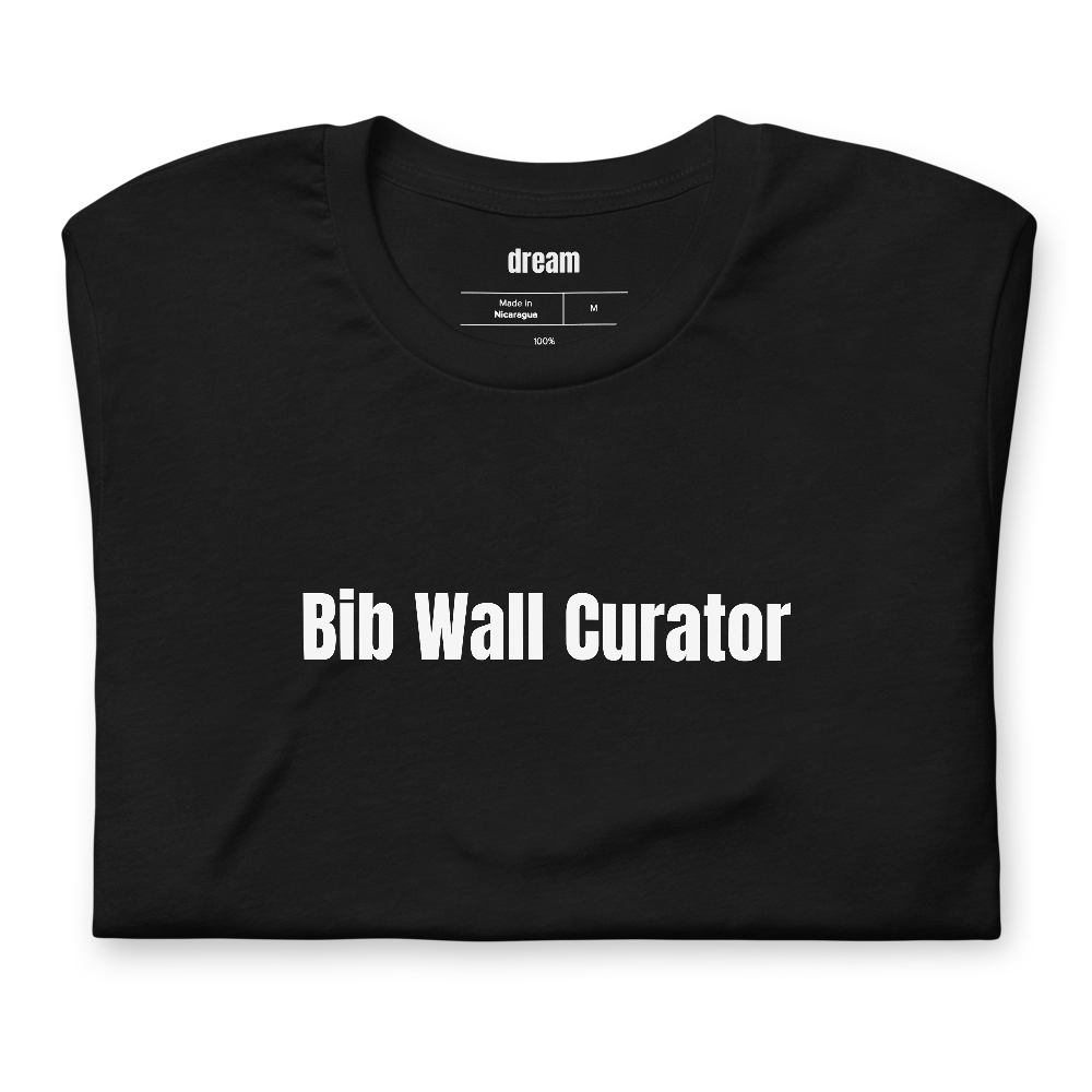 Bib Wall Curator - Race Bib Collectors t-shirt