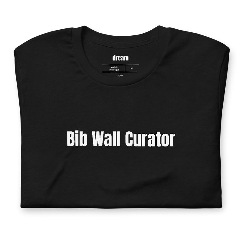 Bib Wall Curator - Race Bib Collectors t-shirt