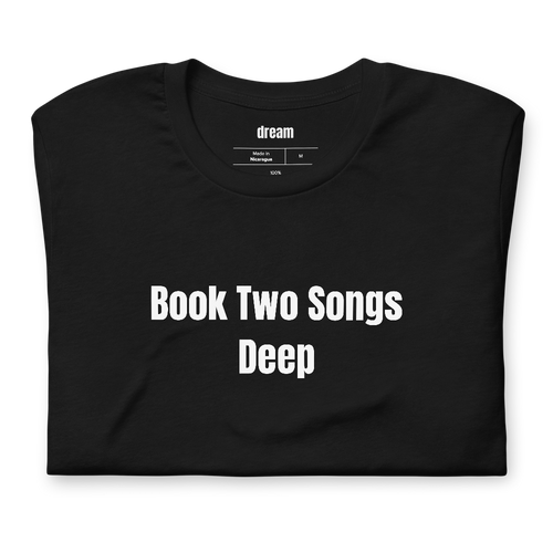 Book Two Songs Deep - Karaoke Regulars t-shirt
