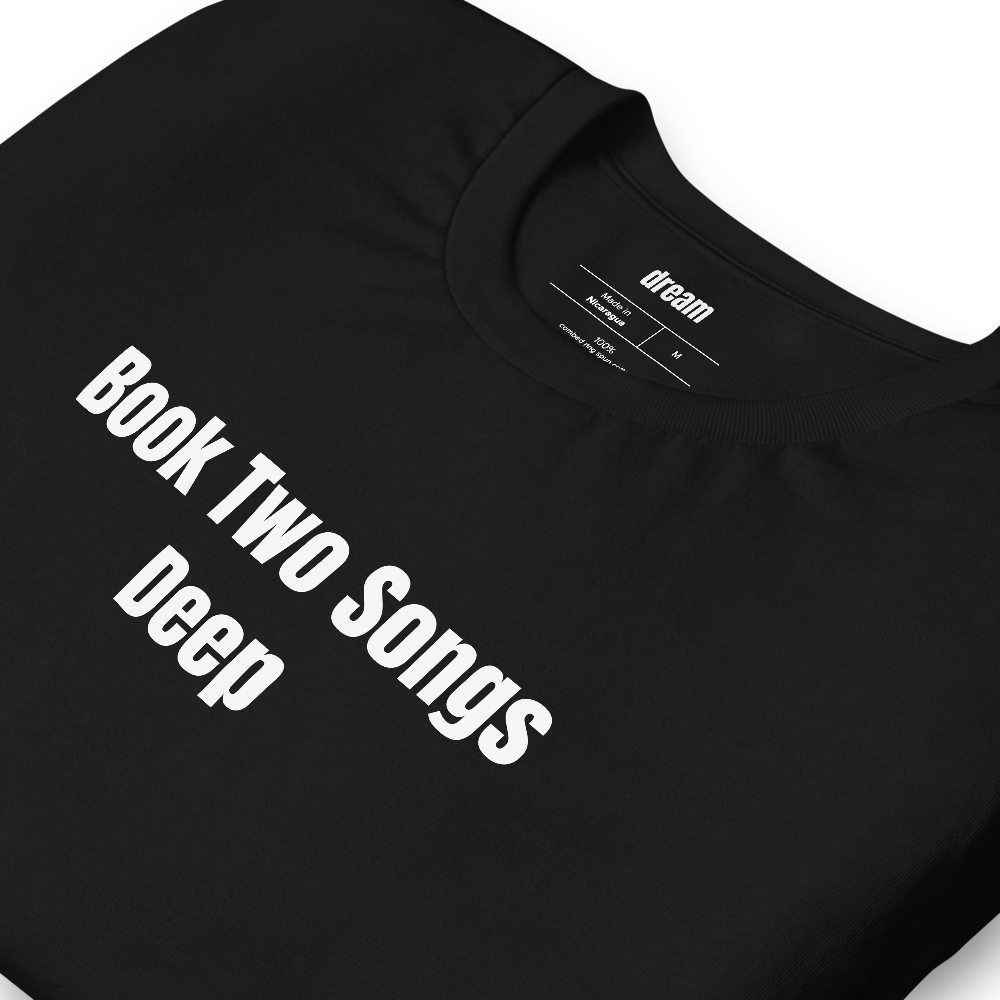 Book Two Songs Deep - Karaoke Regulars t-shirt