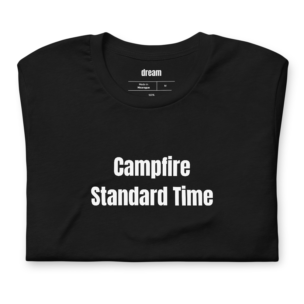 Campfire Standard Time - Camper And RV Life t-shirt