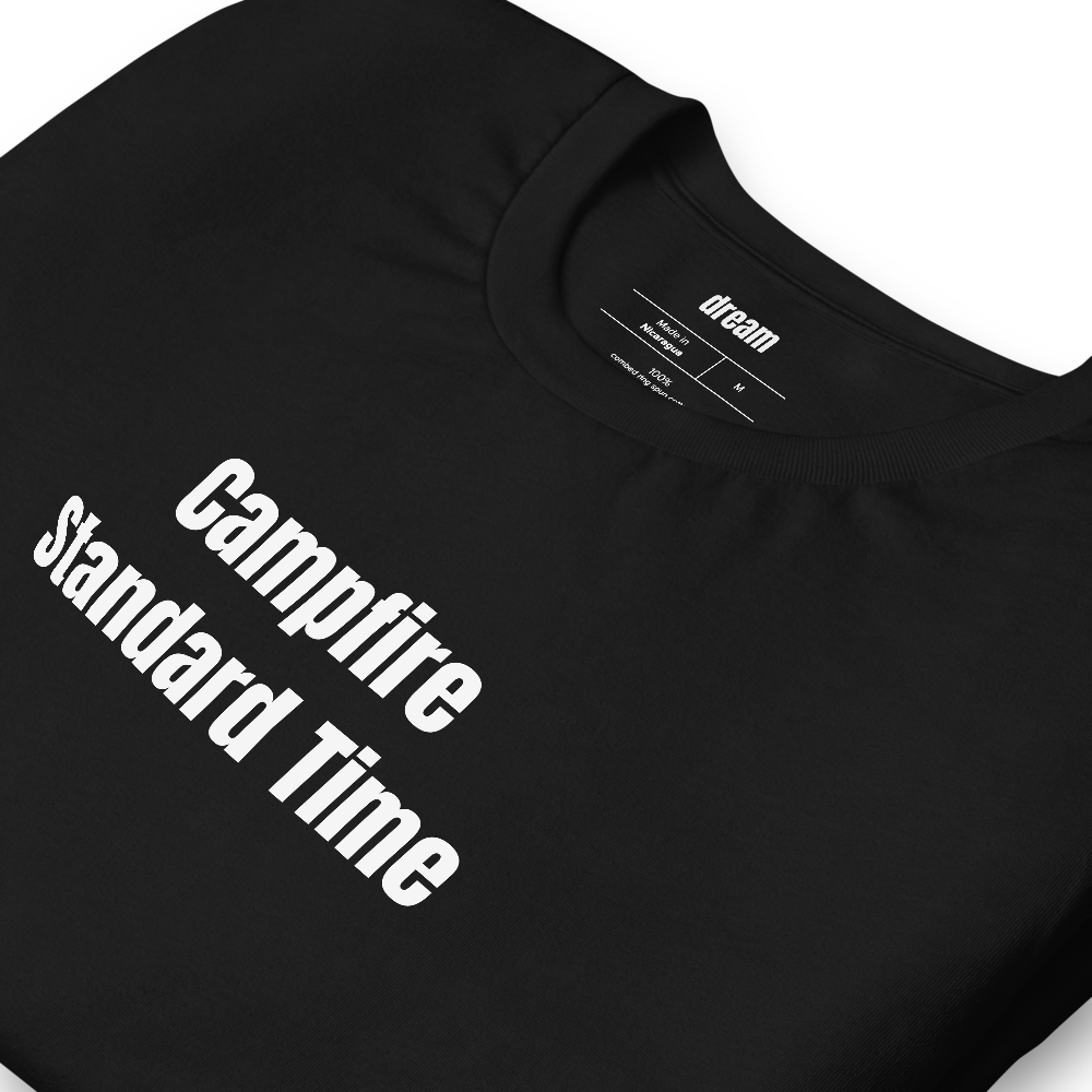 Campfire Standard Time - Camper And RV Life t-shirt