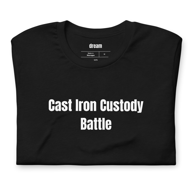 Cast Iron Custody Battle - Cast Iron Cooking t-shirt