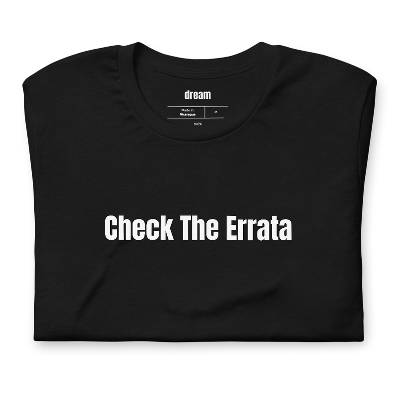 Check The Errata