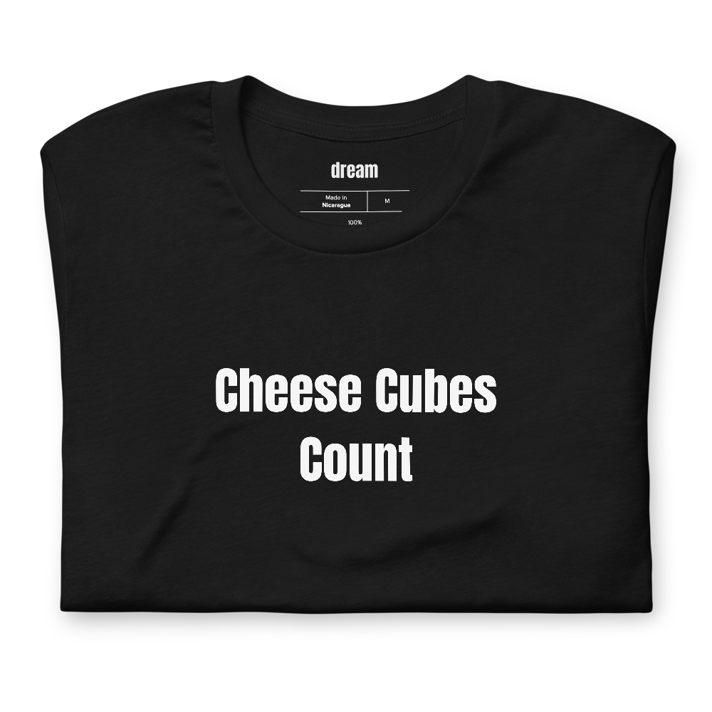 Cheese Cubes Count - Girl Dinner Era t-shirt