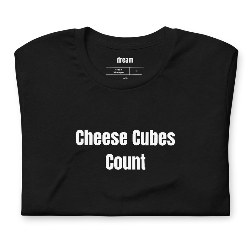 Cheese Cubes Count - Girl Dinner Era t-shirt