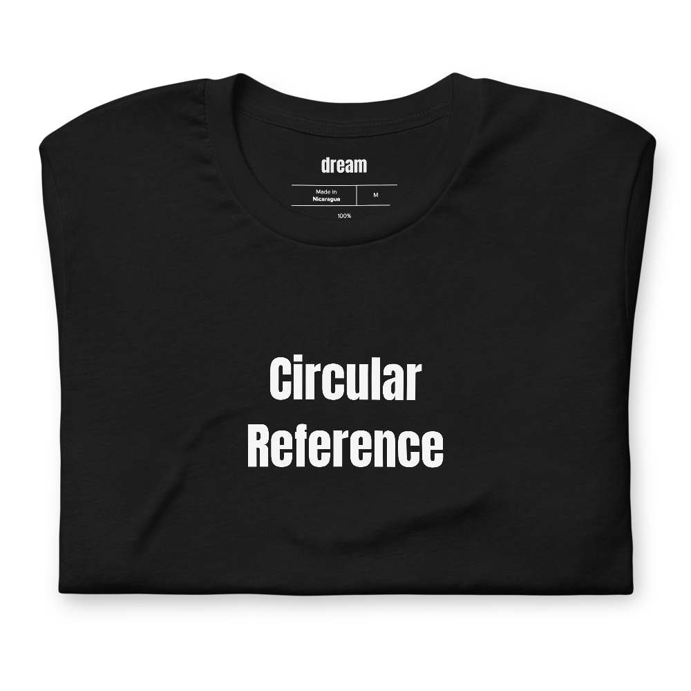 Circular Reference - Accounting t-shirt