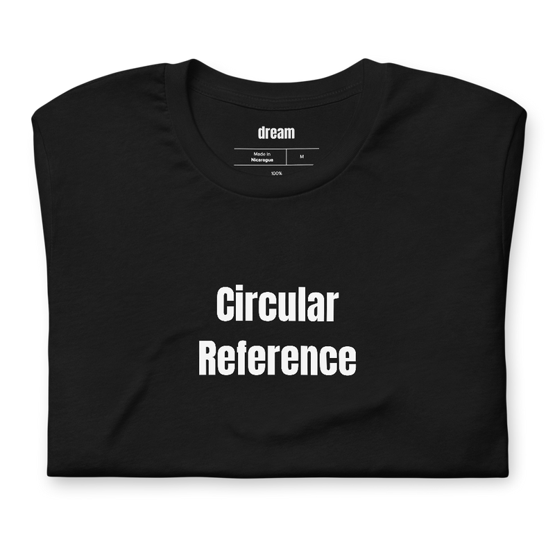 Circular Reference - Accounting t-shirt