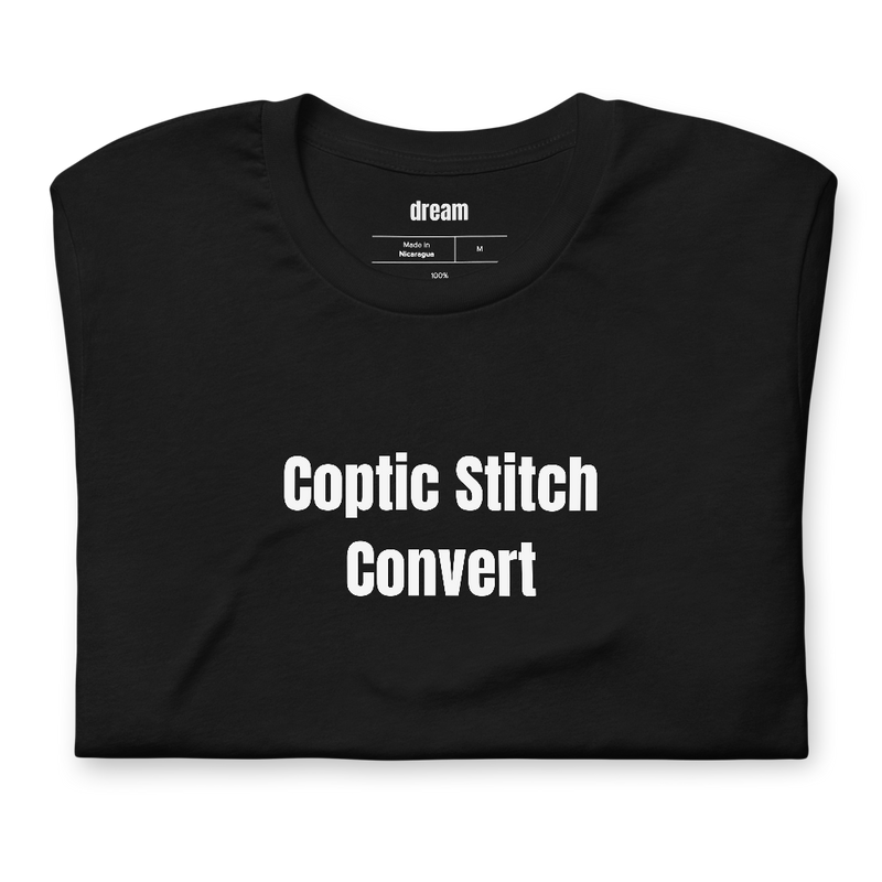 Coptic Stitch Convert - Bookbinding t-shirt