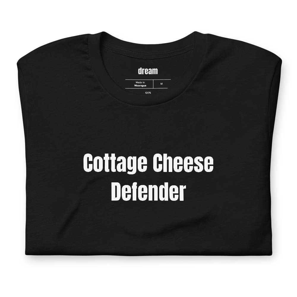 Cottage Cheese Defender - High Protein Kitchen t-shirt