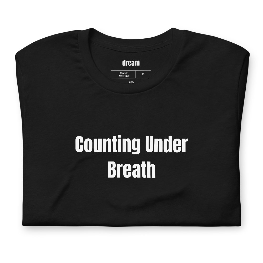 Counting Under Breath - Cross Stitch and Embroidery Circle t-shirt