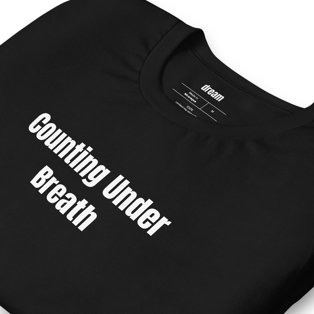 Counting Under Breath - Cross Stitch and Embroidery Circle t-shirt