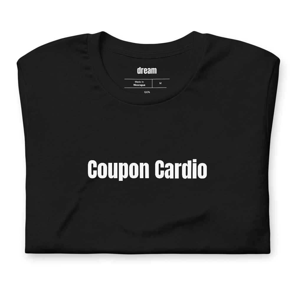 Coupon Cardio - Deal Hunters t-shirt