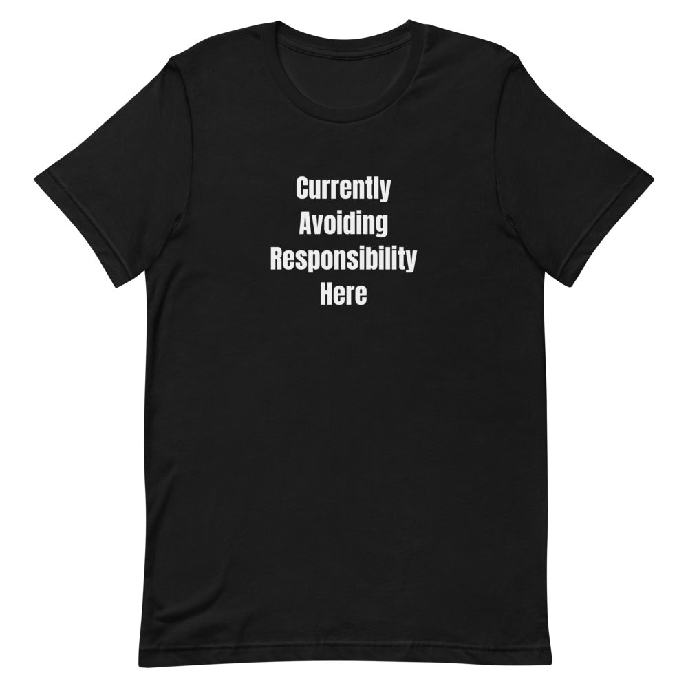 Currently Avoiding Responsibility Here - Gas Station Aesthetic t-shirt