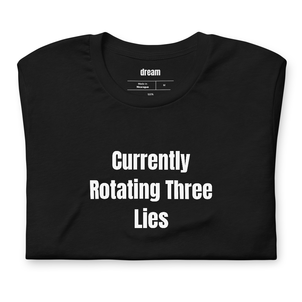 Currently Rotating Three Lies