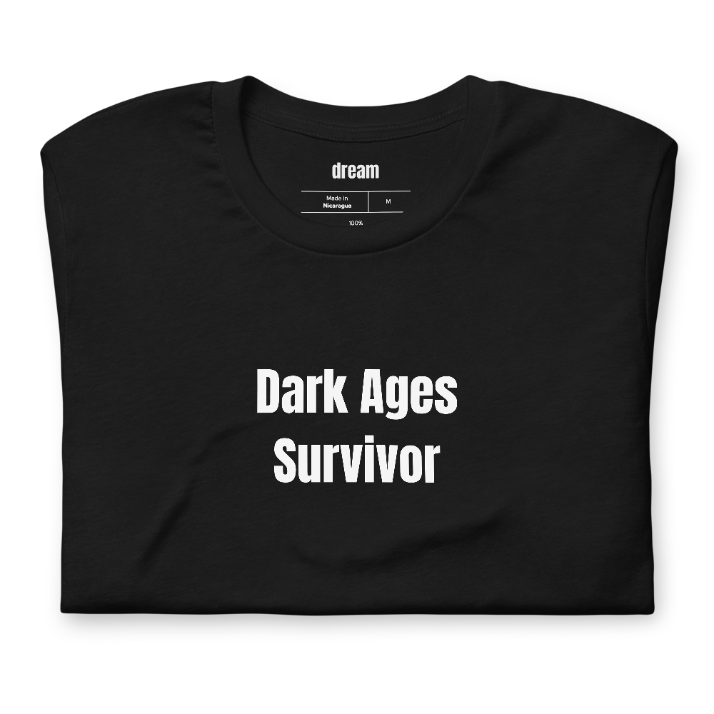 Dark Ages Survivor - Adult LEGO Builders t-shirt