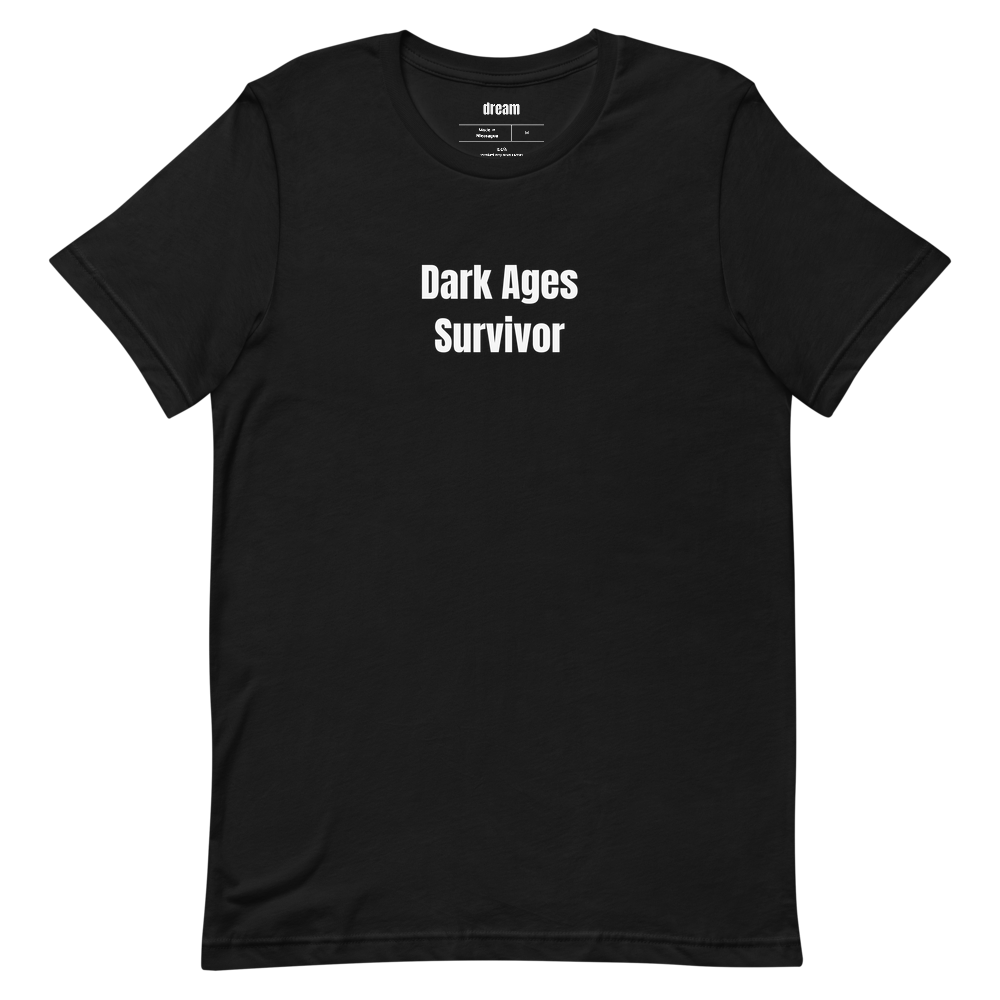 Dark Ages Survivor - Adult LEGO Builders t-shirt