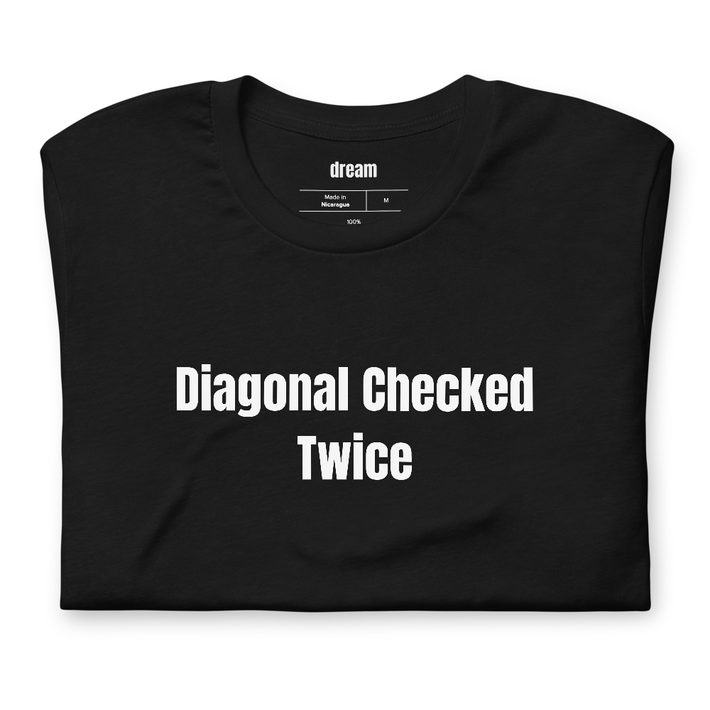 Diagonal Checked Twice - Equestrian Life t-shirt