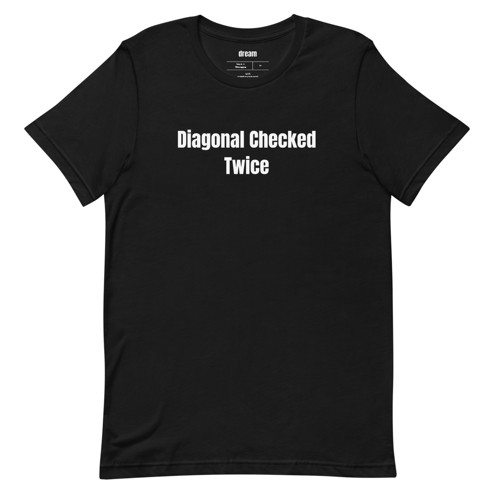 Diagonal Checked Twice - Equestrian Life t-shirt