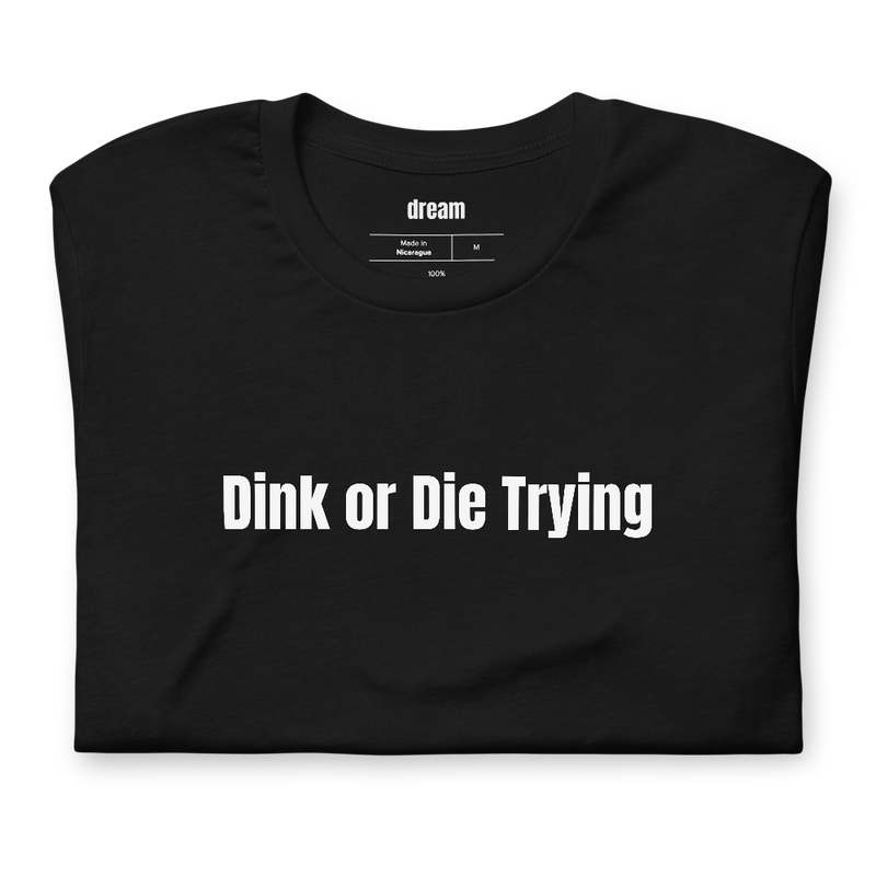 Dink or Die Trying - Pickleball Player Pride t-shirt