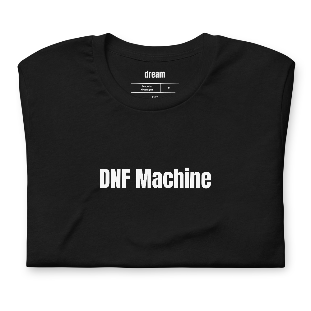 DNF Machine - Speedcubing t-shirt