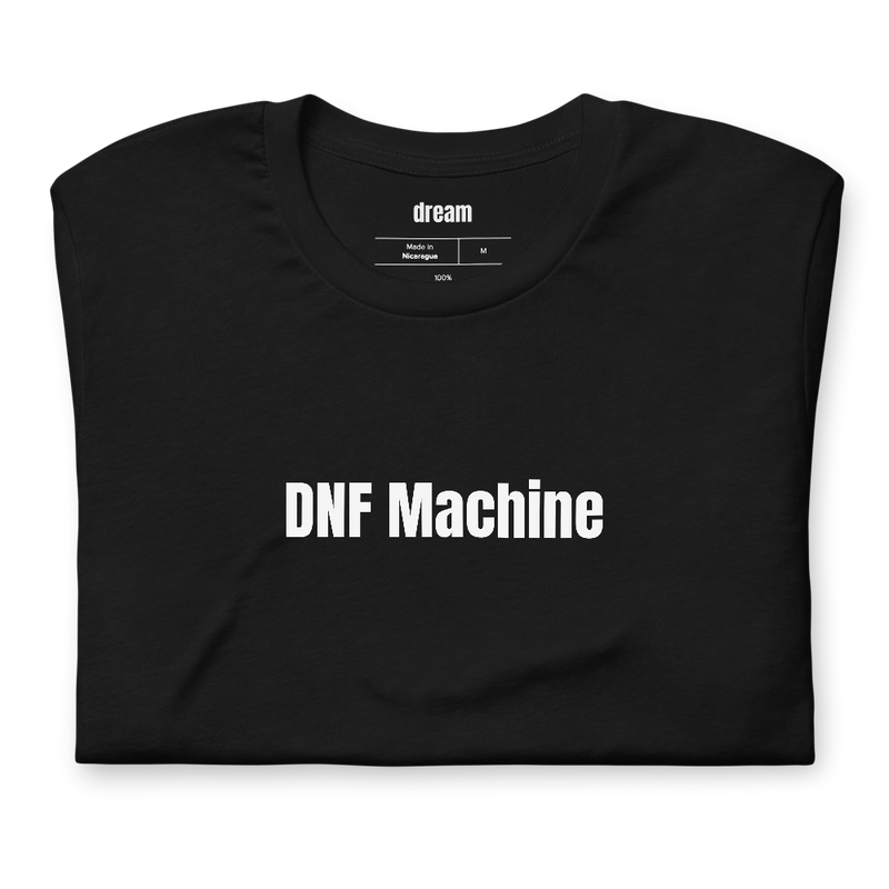 DNF Machine - Speedcubing t-shirt