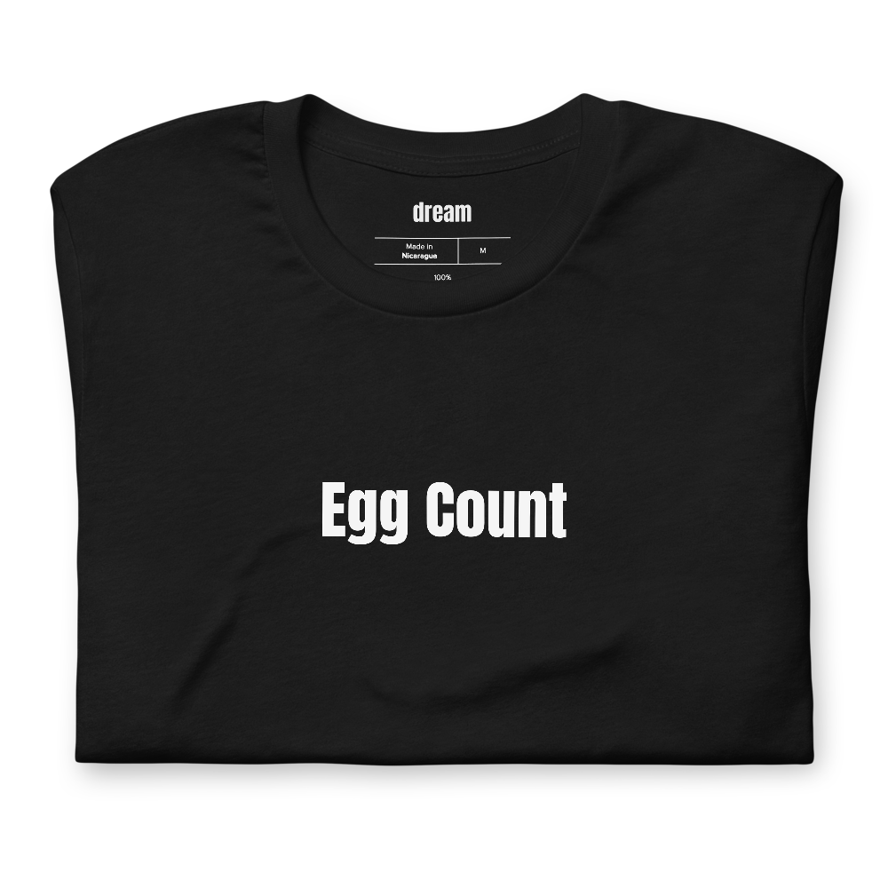 Egg Count - Backyard Chicken Keepers t-shirt