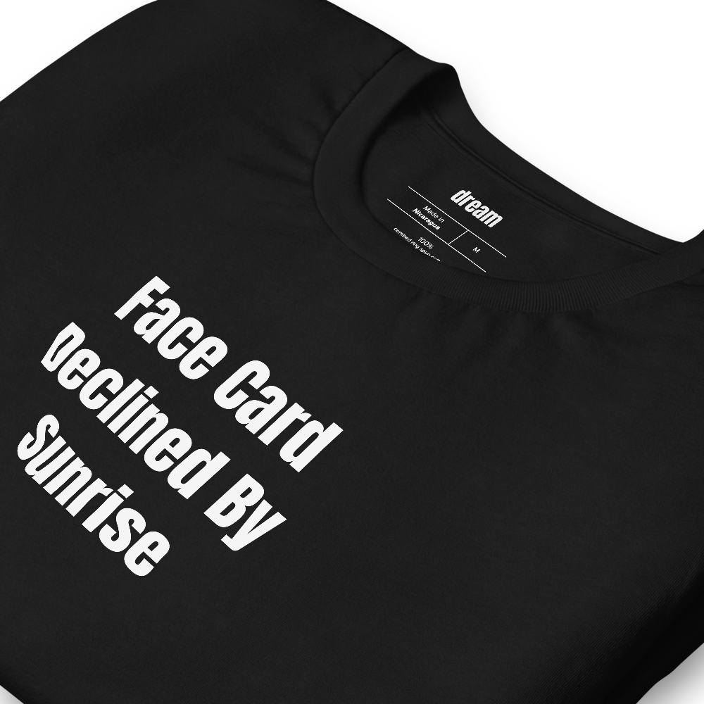 Face Card Declined By Sunrise