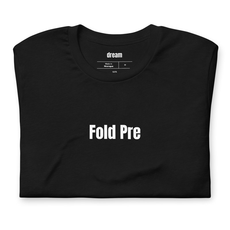 Fold Pre - Poker Night t-shirt
