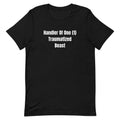 Handler Of One (1) Traumatized Beast - Rescue Dog Parent t-shirt