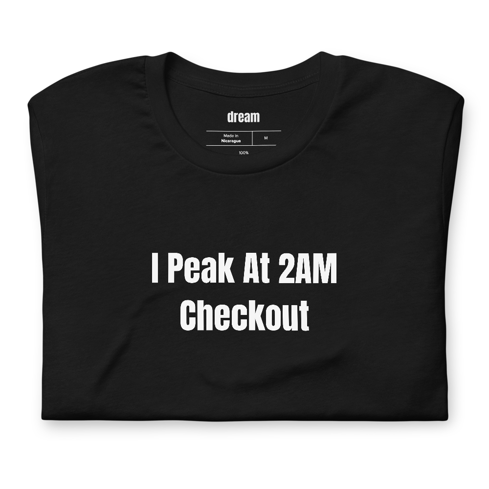 I Peak At 2AM Checkout